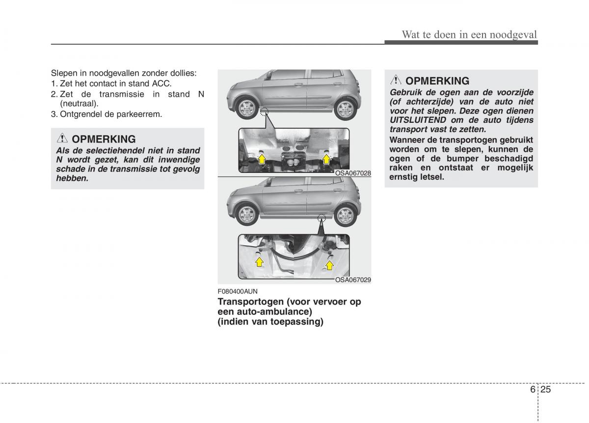 KIA Picanto I 1 handleiding / page 258