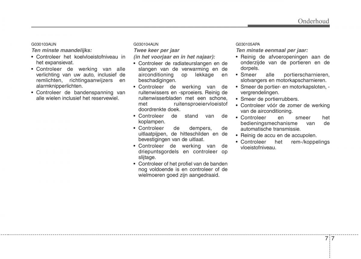 KIA Picanto I 1 handleiding / page 268