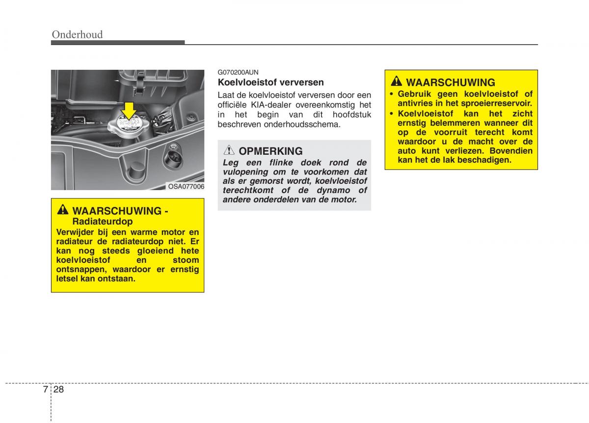 KIA Picanto I 1 handleiding / page 289