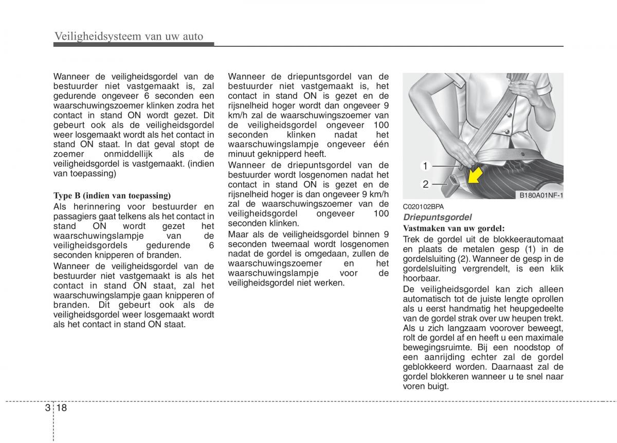 KIA Picanto I 1 handleiding / page 32