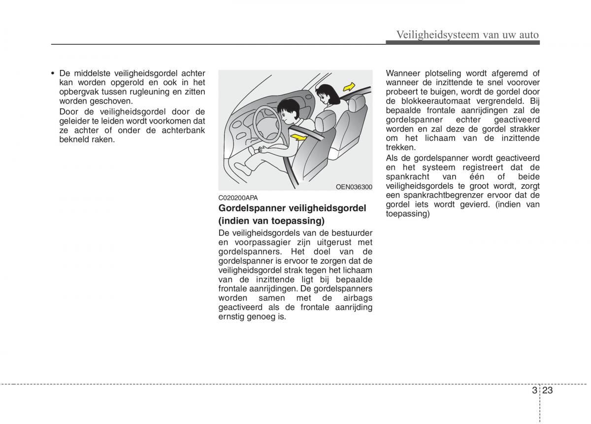 KIA Picanto I 1 handleiding / page 37