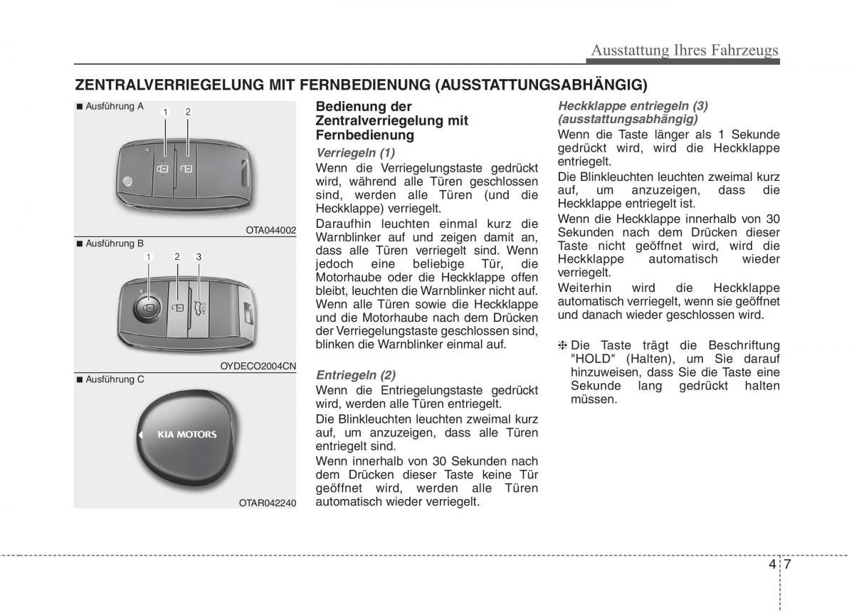 KIA Picanto II 2 Handbuch / page 101