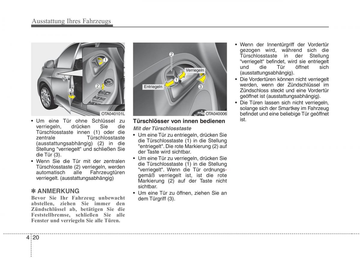 KIA Picanto II 2 Handbuch / page 114