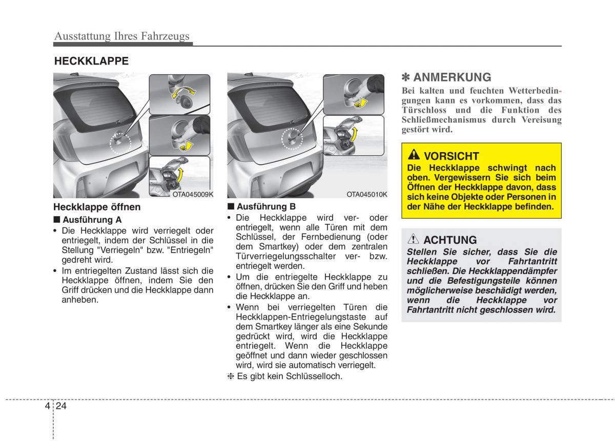 KIA Picanto II 2 Handbuch / page 118