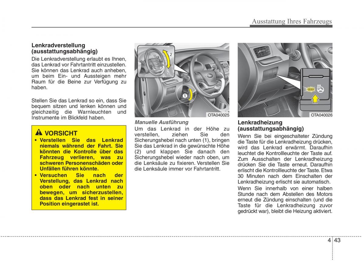 KIA Picanto II 2 Handbuch / page 137