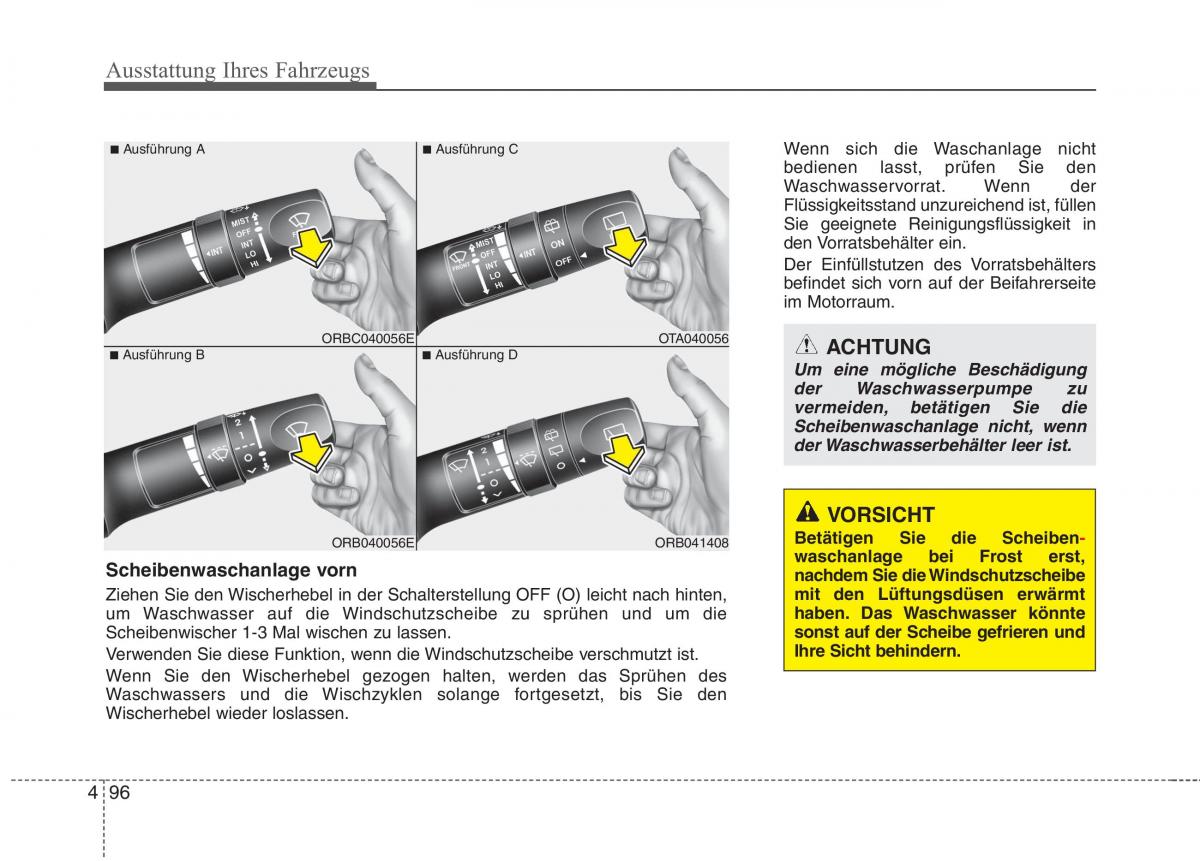 KIA Picanto II 2 Handbuch / page 190