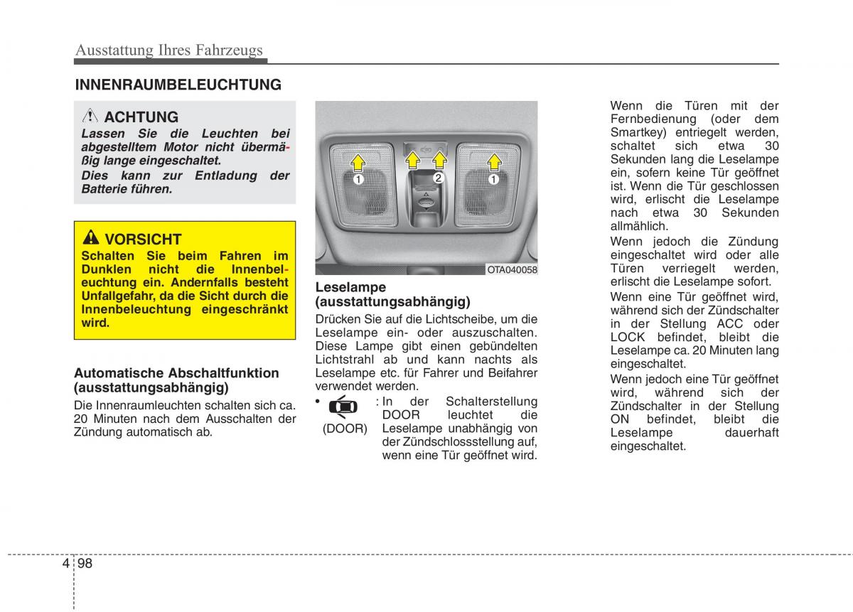 KIA Picanto II 2 Handbuch / page 192