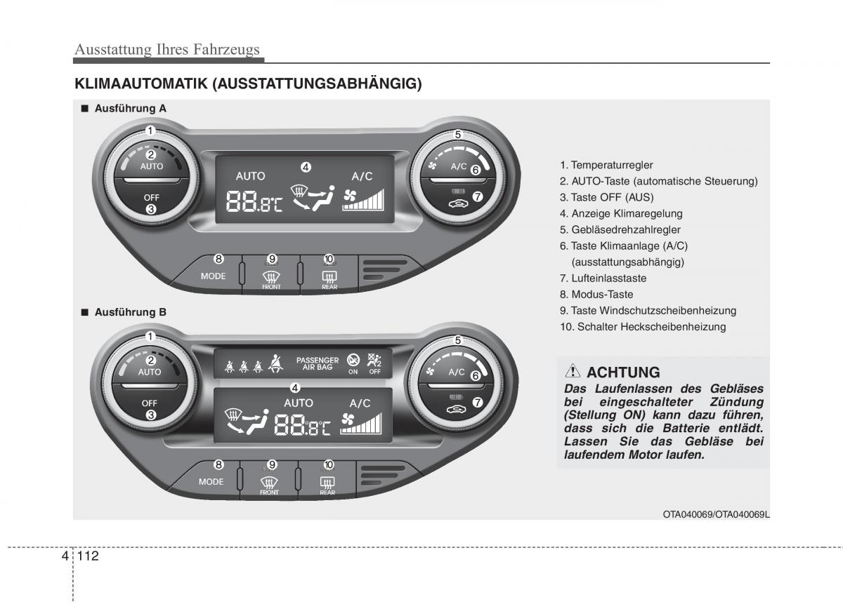 KIA Picanto II 2 Handbuch / page 206