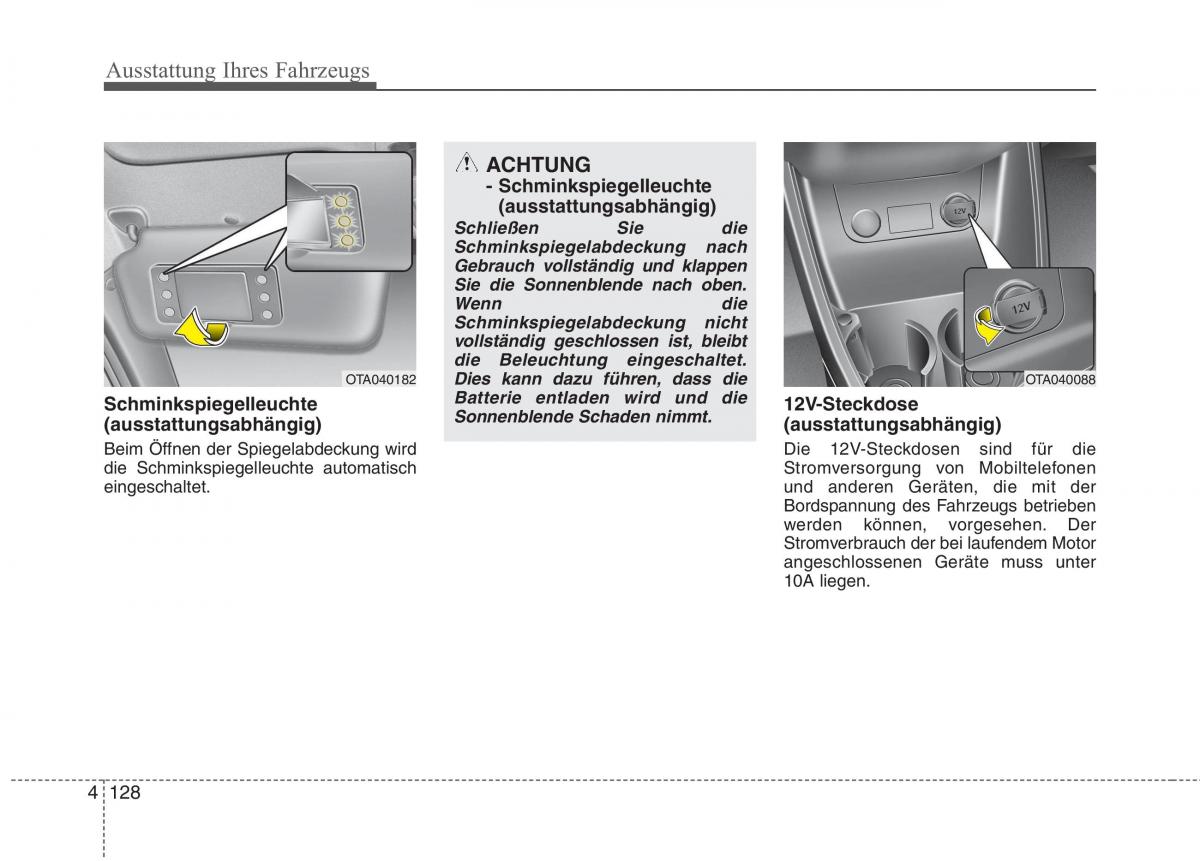 KIA Picanto II 2 Handbuch / page 222