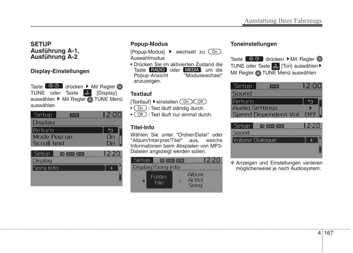 KIA Picanto II 2 Handbuch / page 261