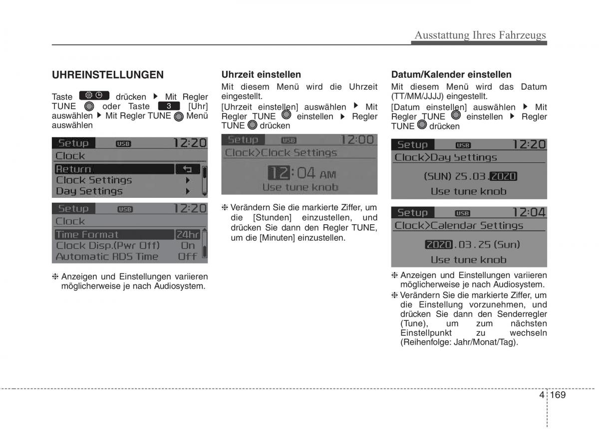 KIA Picanto II 2 Handbuch / page 263