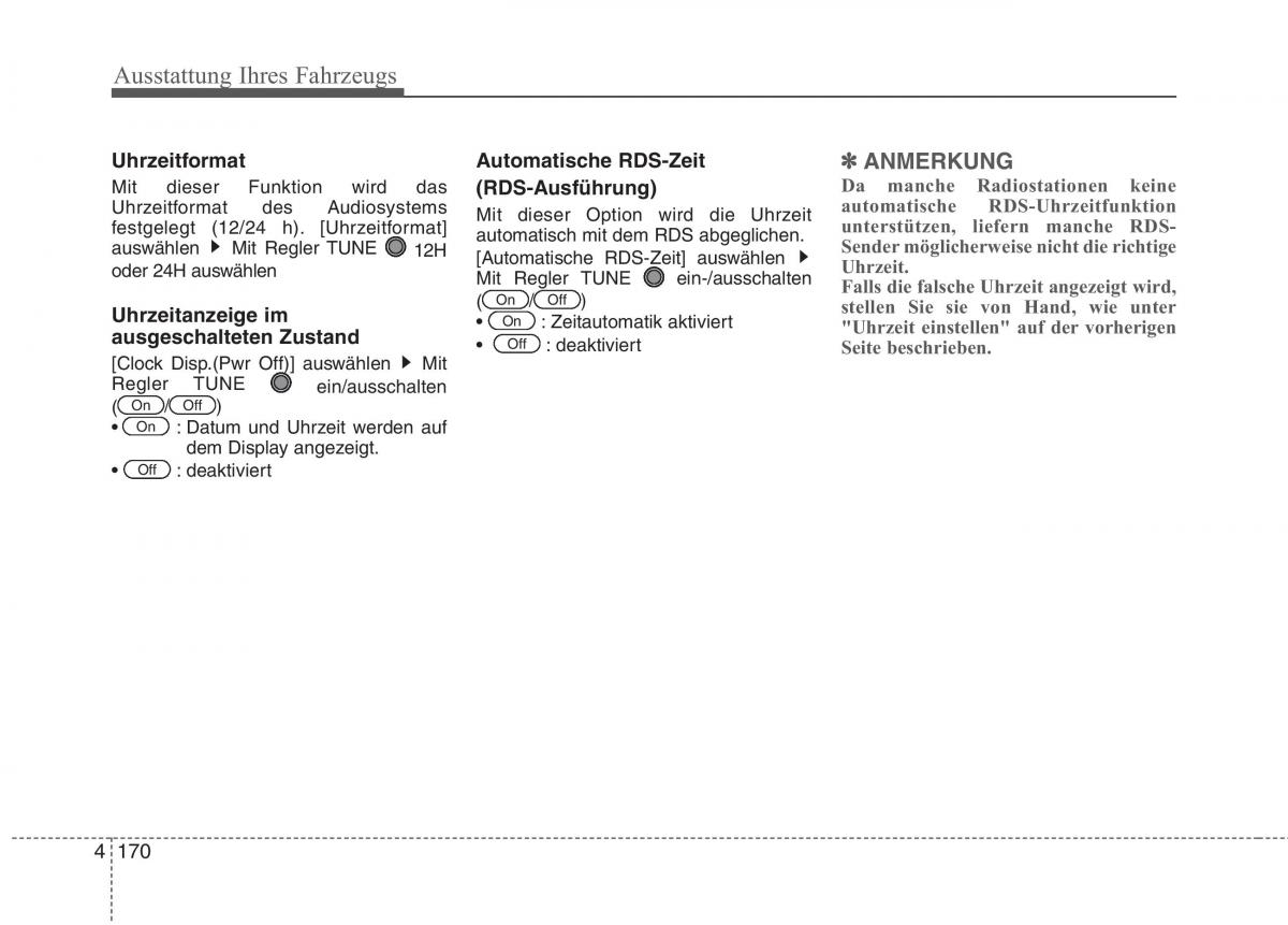 KIA Picanto II 2 Handbuch / page 264