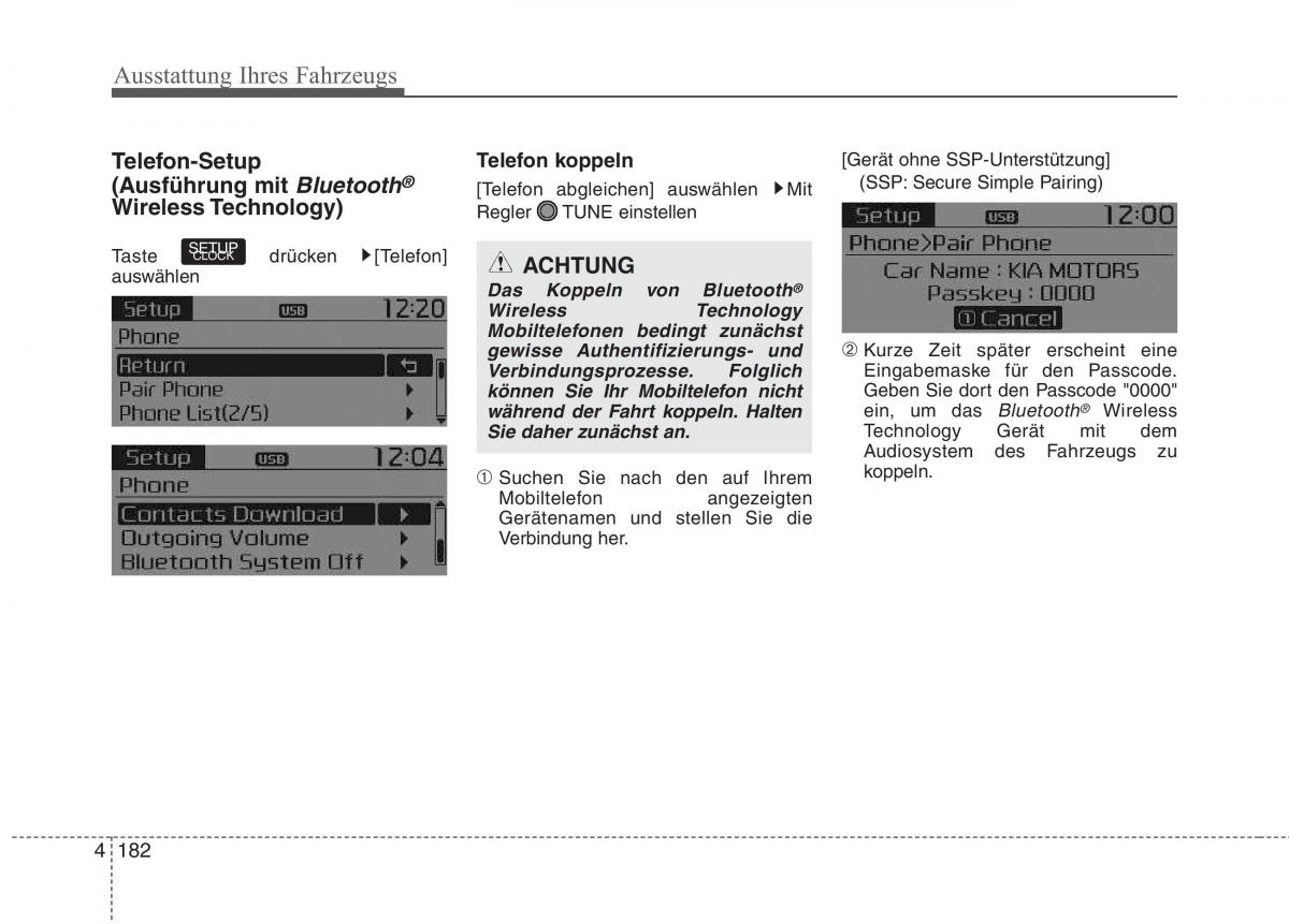 KIA Picanto II 2 Handbuch / page 276