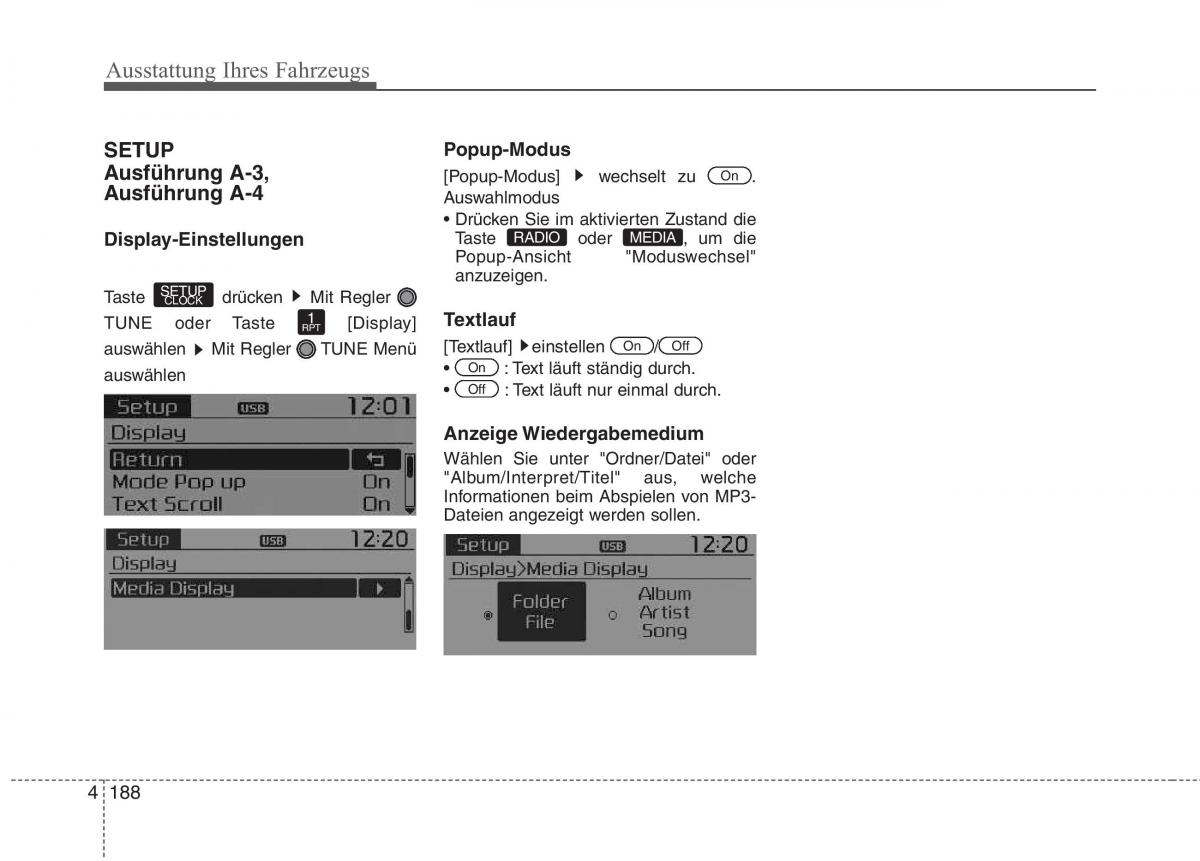 KIA Picanto II 2 Handbuch / page 282