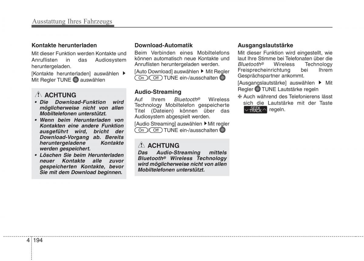 KIA Picanto II 2 Handbuch / page 288