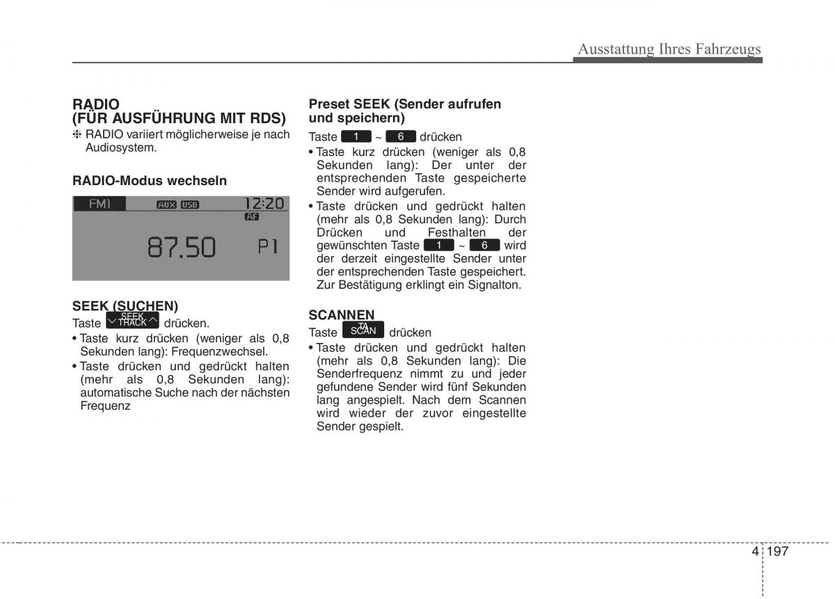 KIA Picanto II 2 Handbuch / page 291