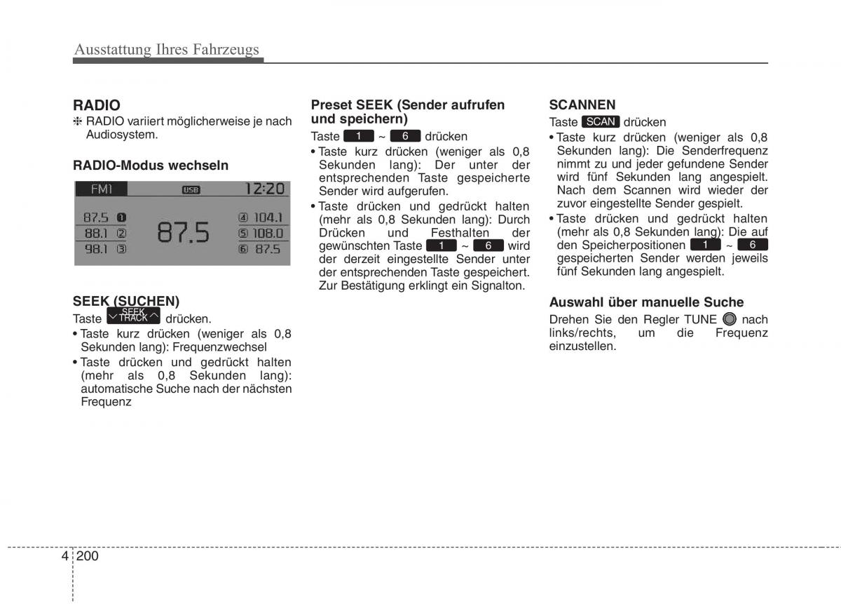 KIA Picanto II 2 Handbuch / page 294