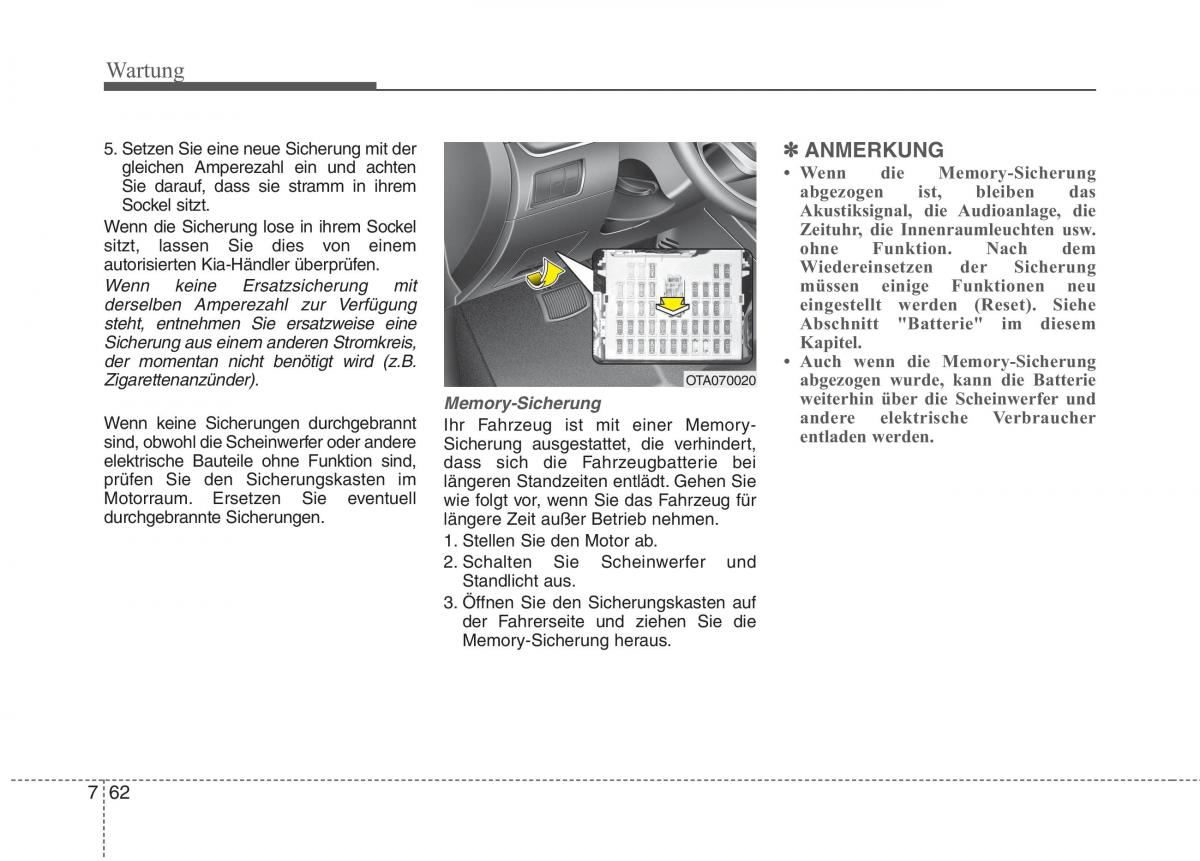 KIA Picanto II 2 Handbuch / page 501