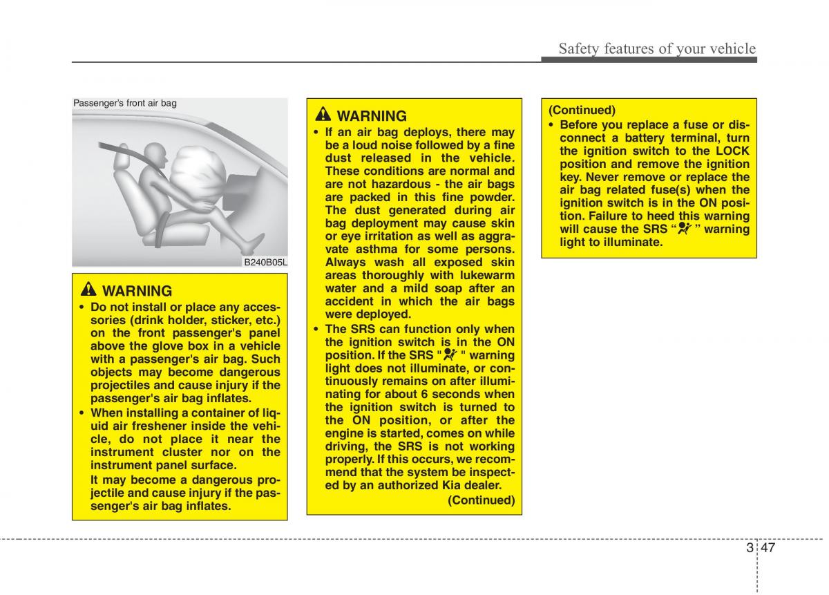 KIA Picanto II 2 owners manual / page 59