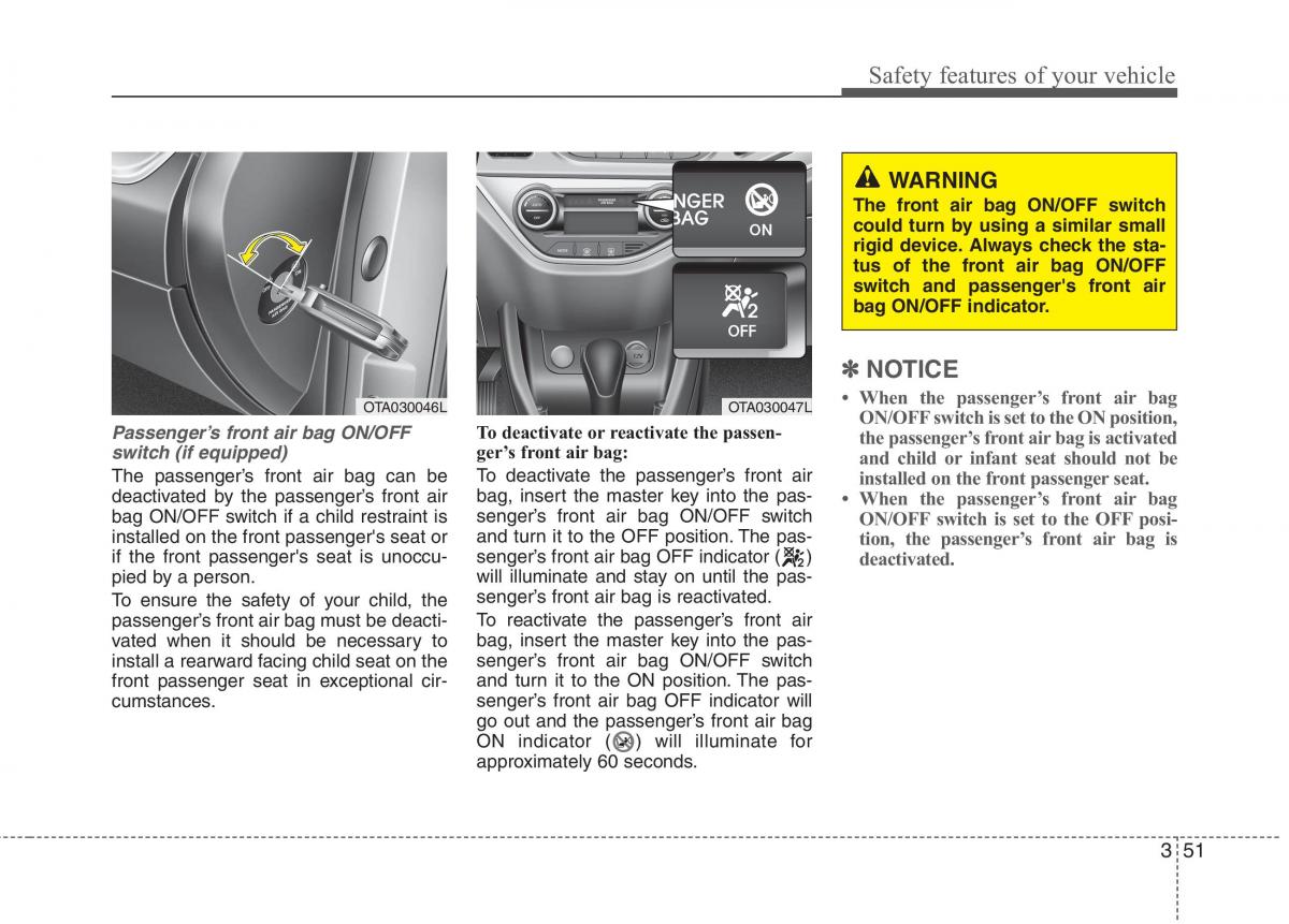 KIA Picanto II 2 owners manual / page 63