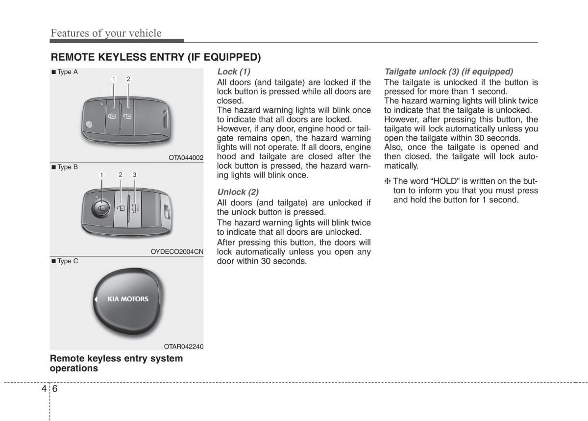 KIA Picanto II 2 owners manual / page 81