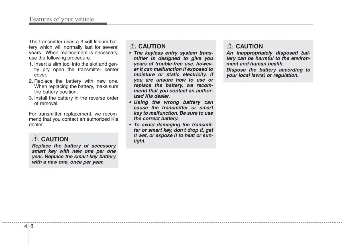 KIA Picanto II 2 owners manual / page 83