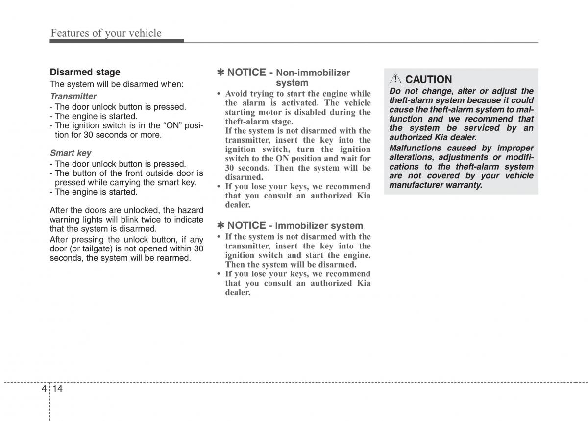 KIA Picanto II 2 owners manual / page 89