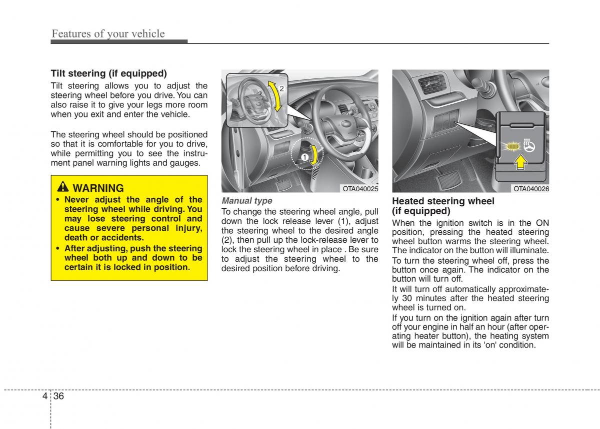 KIA Picanto II 2 owners manual / page 111