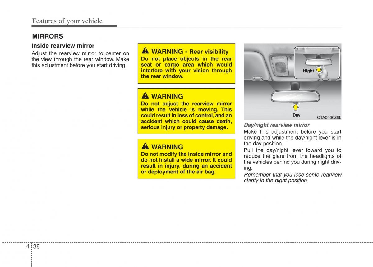 KIA Picanto II 2 owners manual / page 113