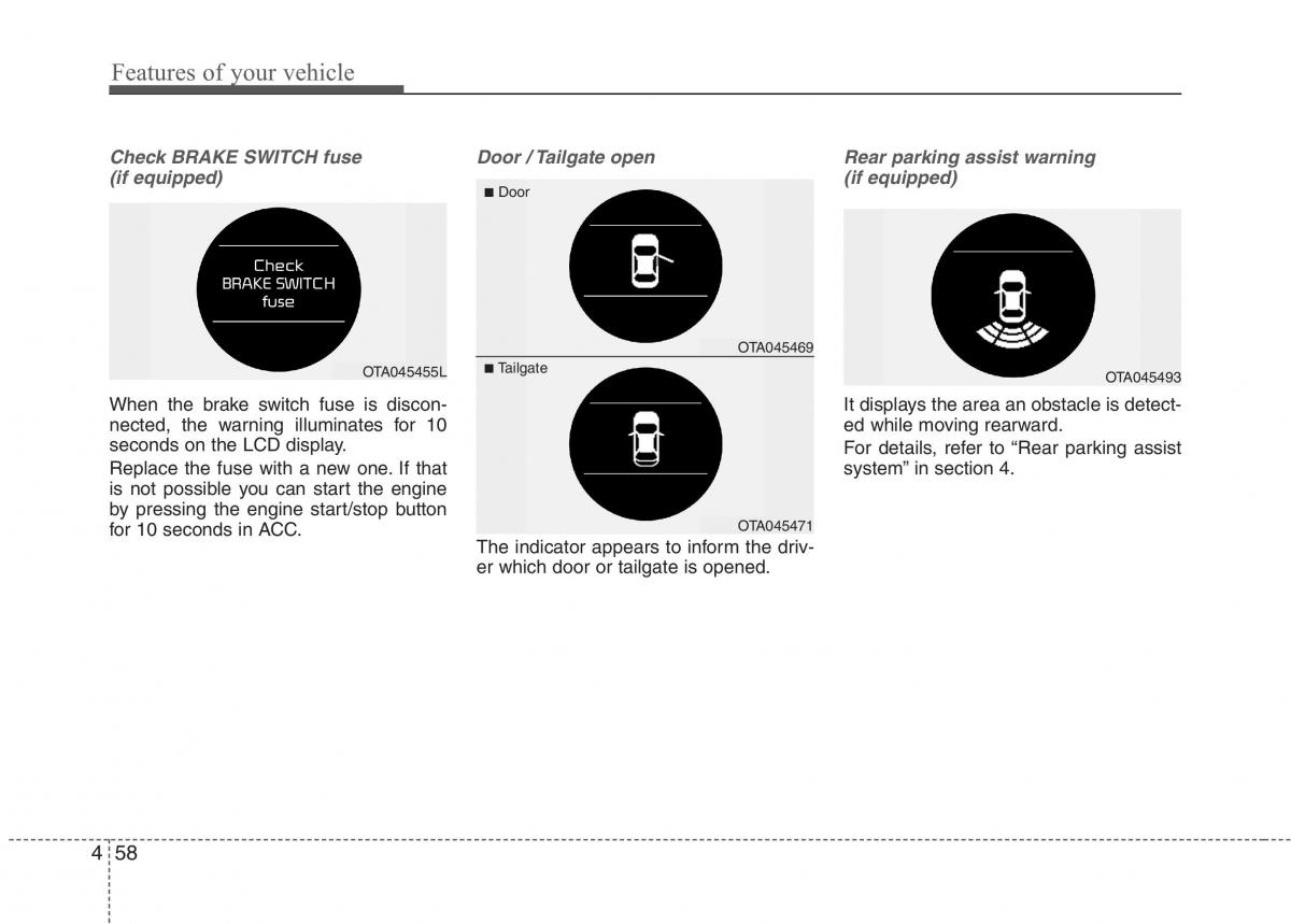 KIA Picanto II 2 owners manual / page 133