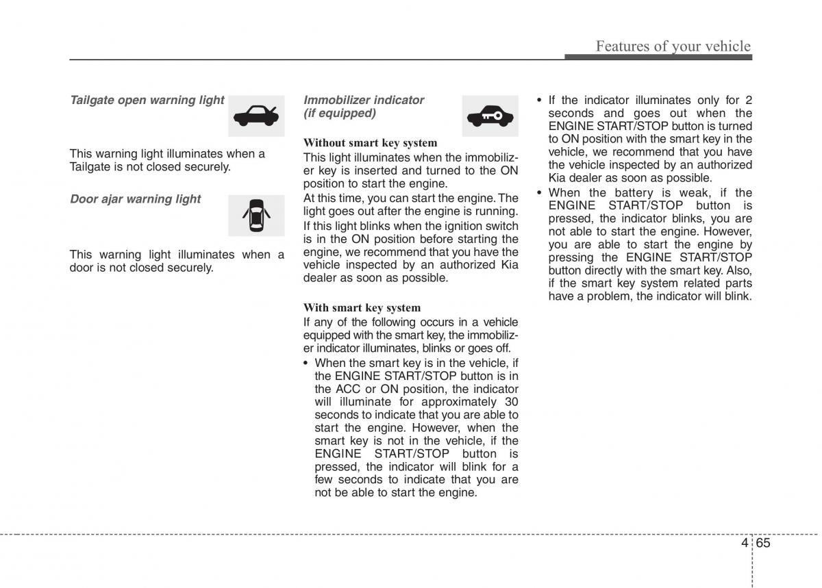 KIA Picanto II 2 owners manual / page 140