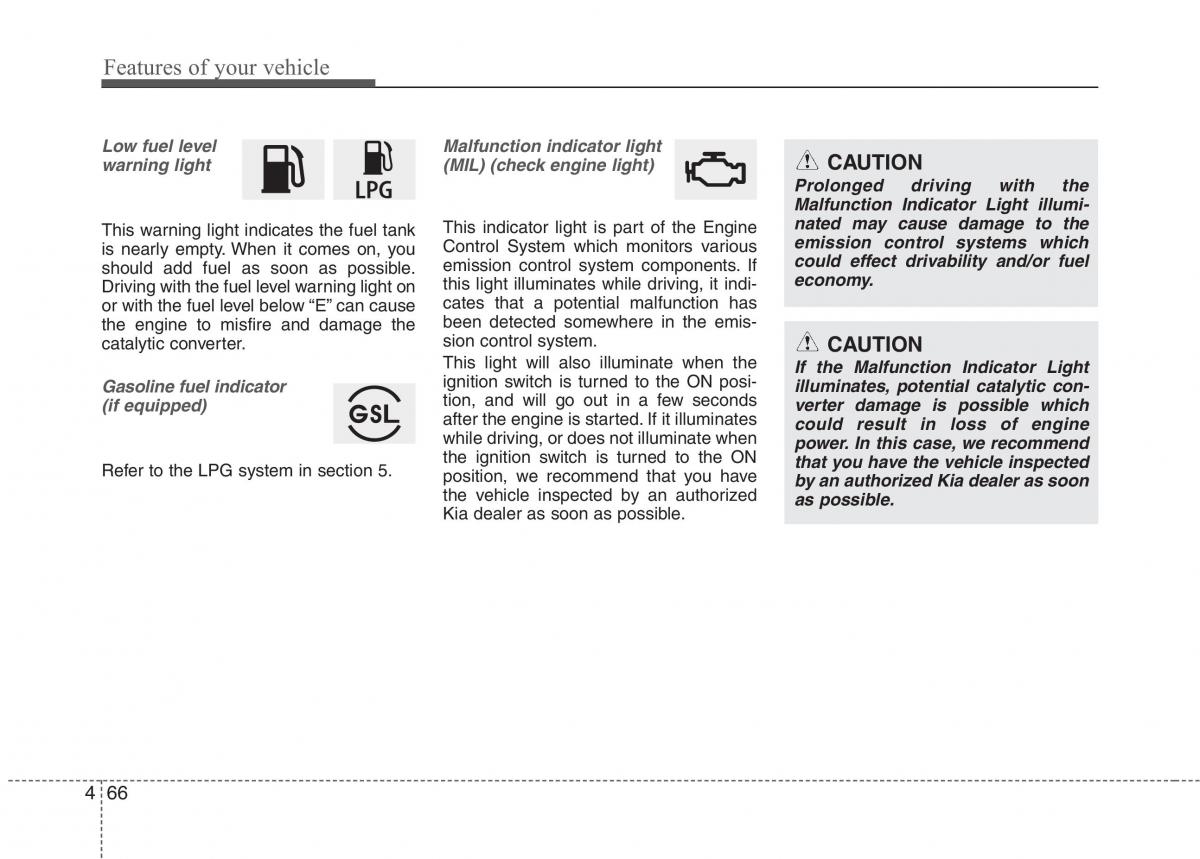 KIA Picanto II 2 owners manual / page 141