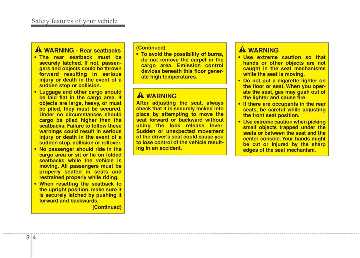 KIA Picanto II 2 owners manual / page 16