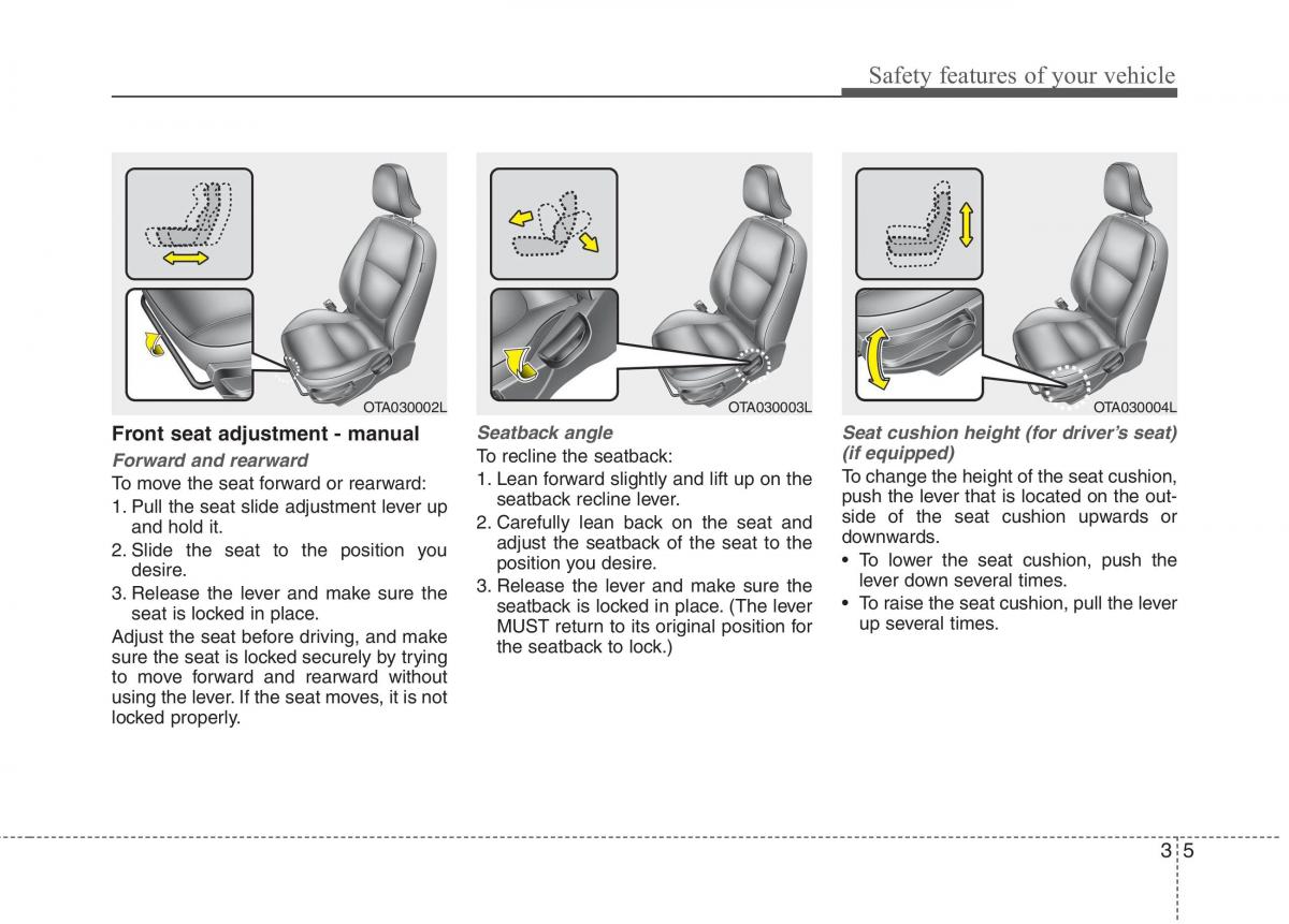 KIA Picanto II 2 owners manual / page 17