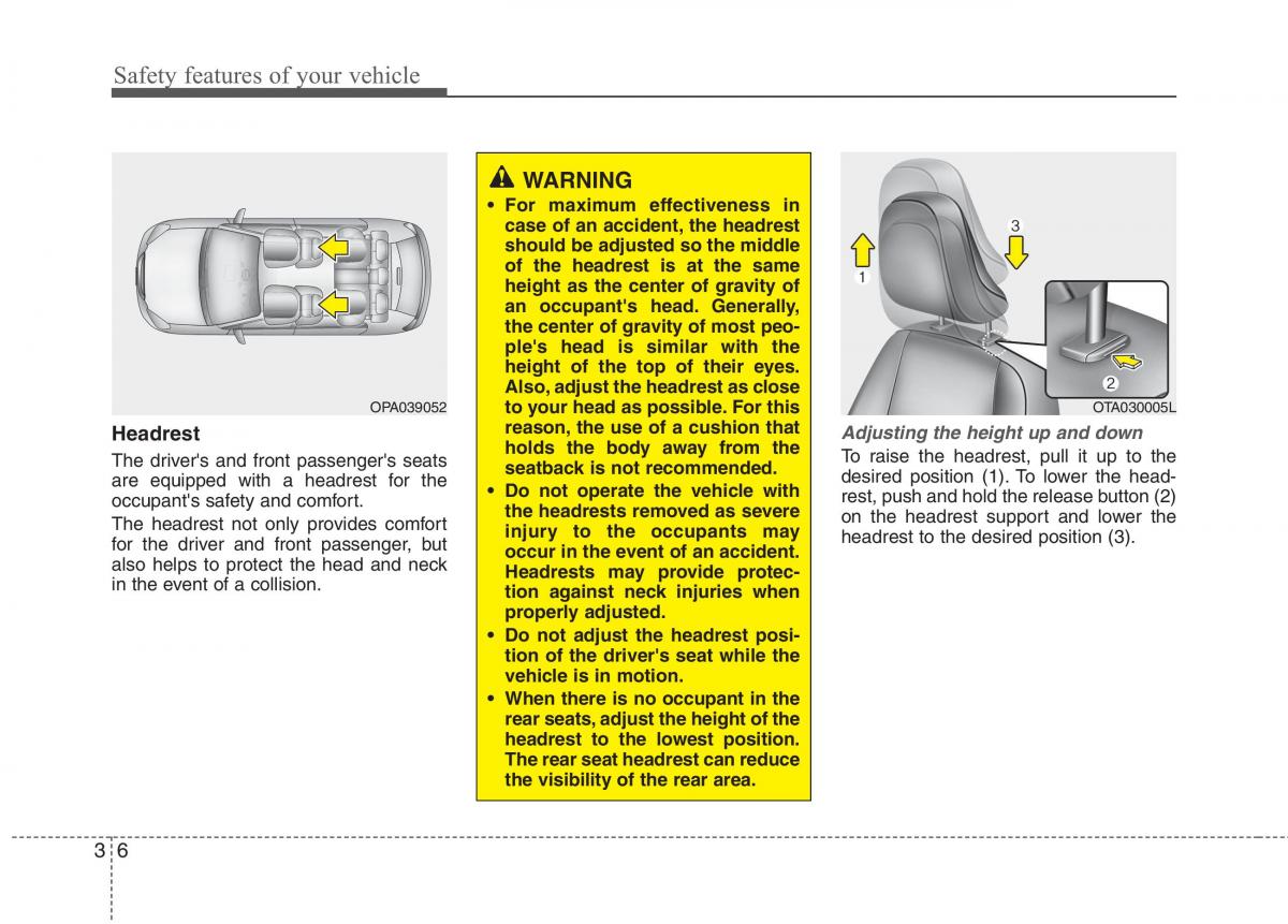 KIA Picanto II 2 owners manual / page 18