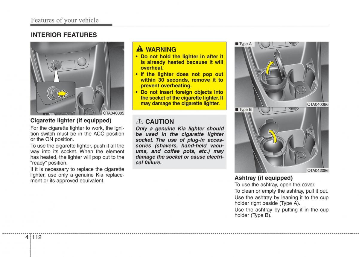 KIA Picanto II 2 owners manual / page 187