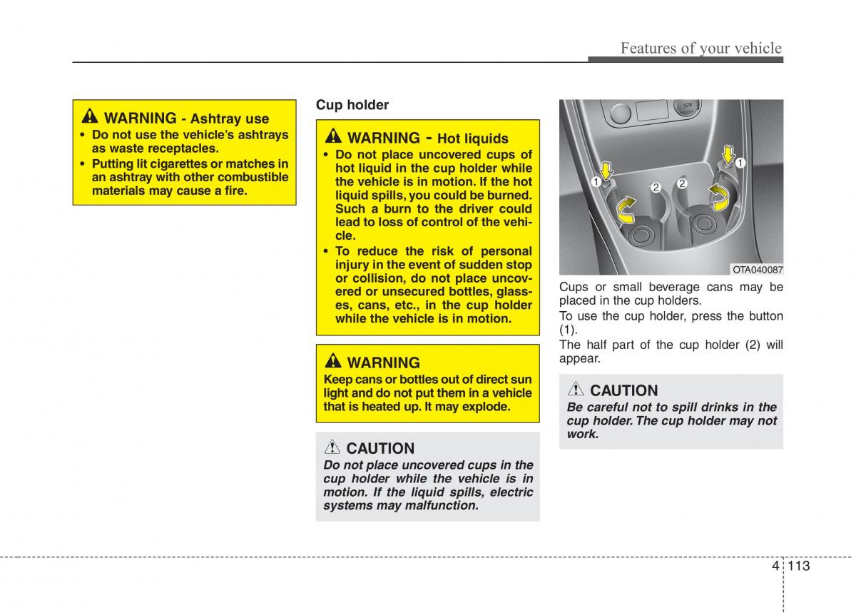 KIA Picanto II 2 owners manual / page 188