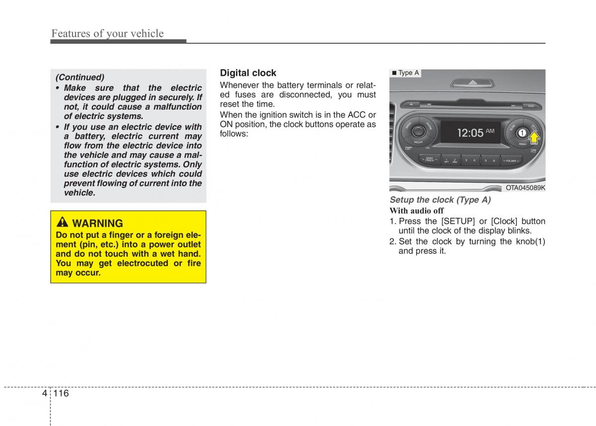 KIA Picanto II 2 owners manual / page 191