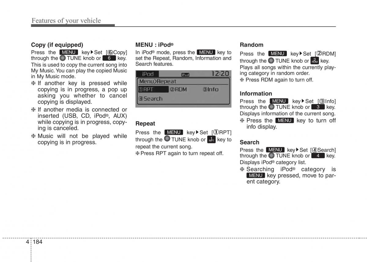 KIA Picanto II 2 owners manual / page 259