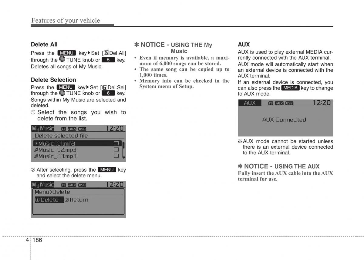 KIA Picanto II 2 owners manual / page 261