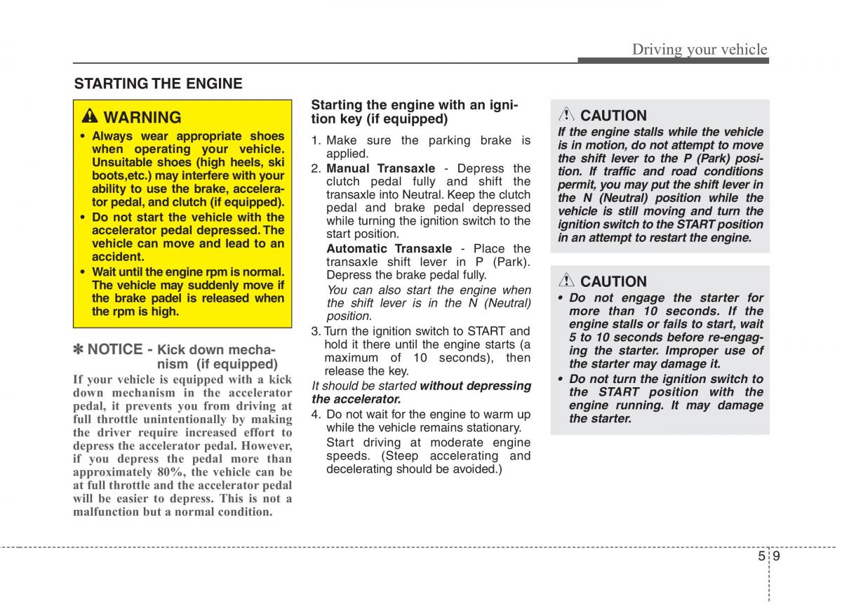 KIA Picanto II 2 owners manual / page 291