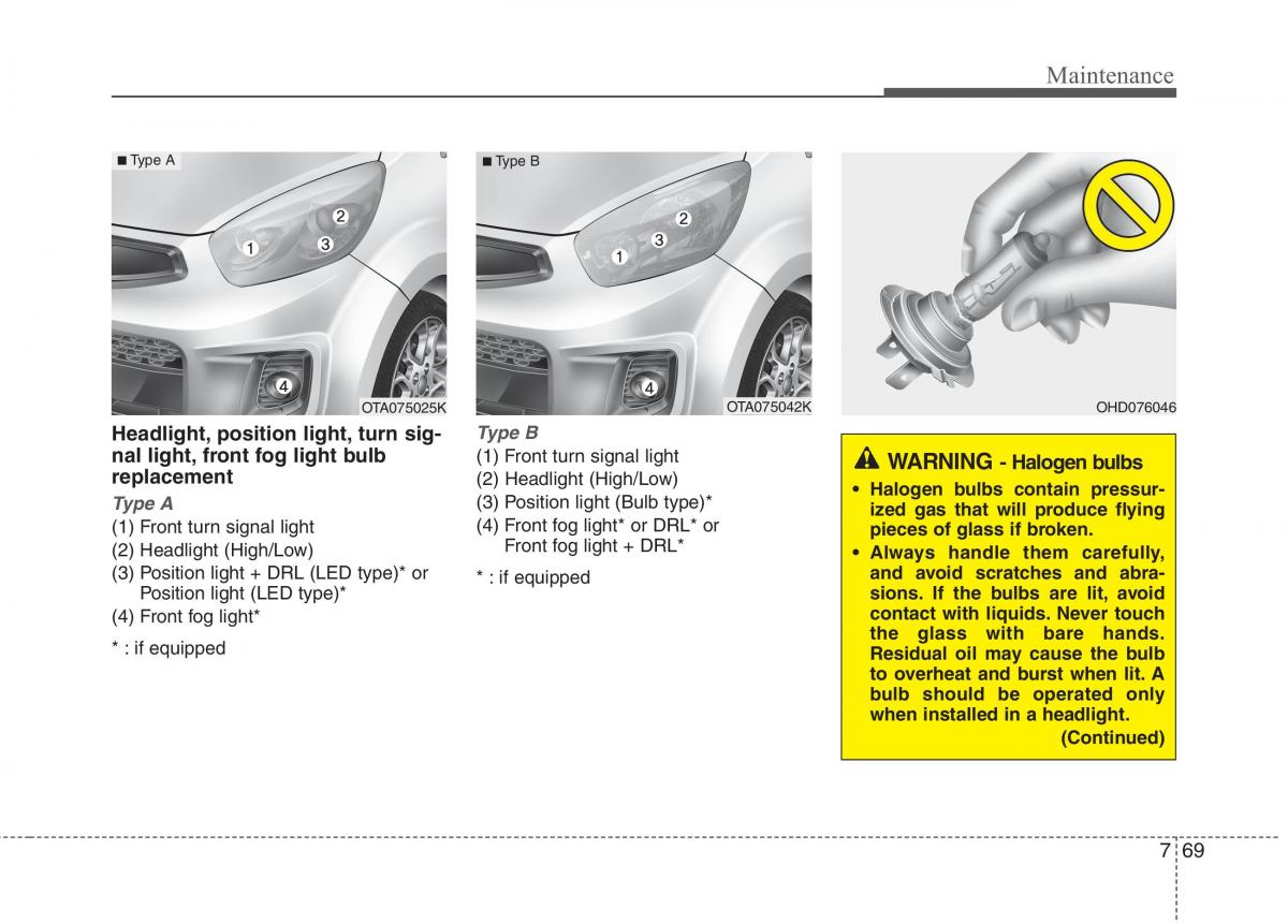 KIA Picanto II 2 owners manual / page 447