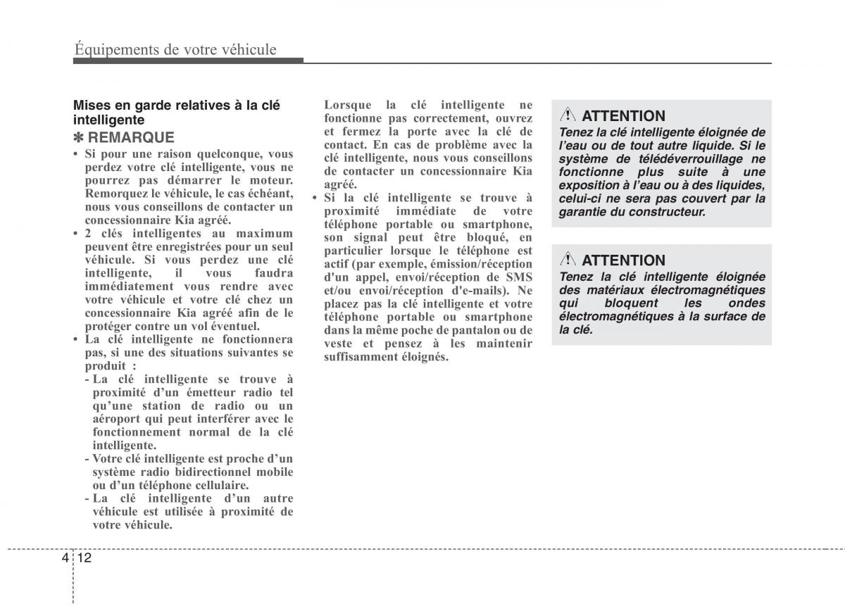 KIA Picanto II 2 manuel du proprietaire / page 96