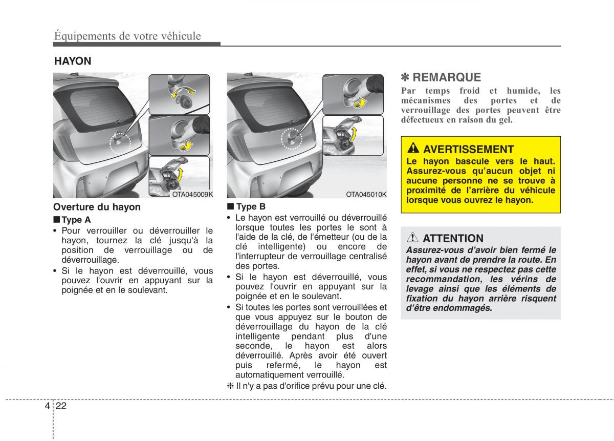 KIA Picanto II 2 manuel du proprietaire / page 106