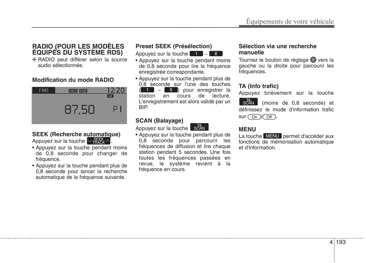 KIA Picanto II 2 manuel du proprietaire / page 277