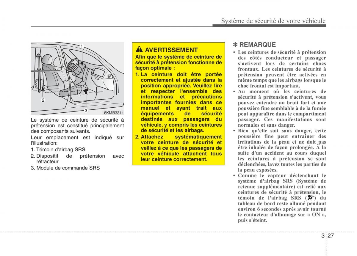 KIA Picanto II 2 manuel du proprietaire / page 40