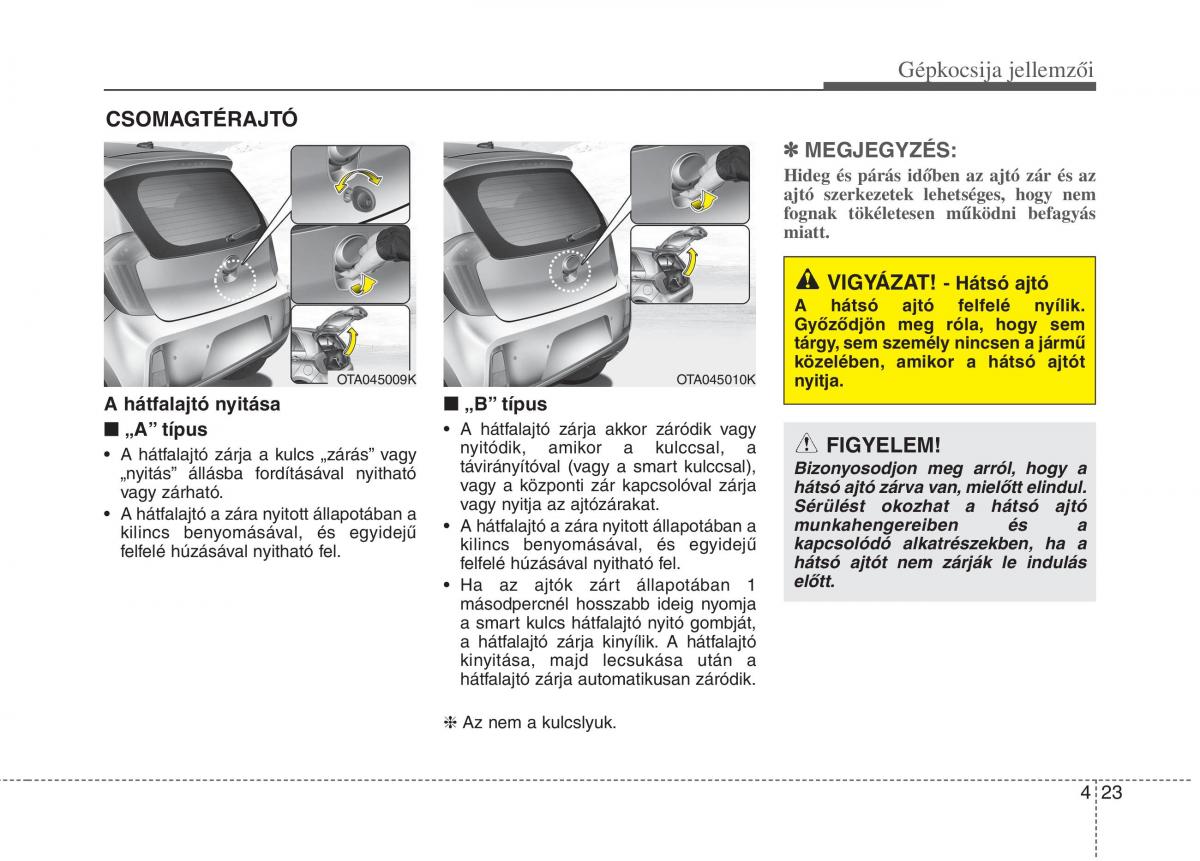 KIA Picanto II 2 Kezelesi utmutato / page 105