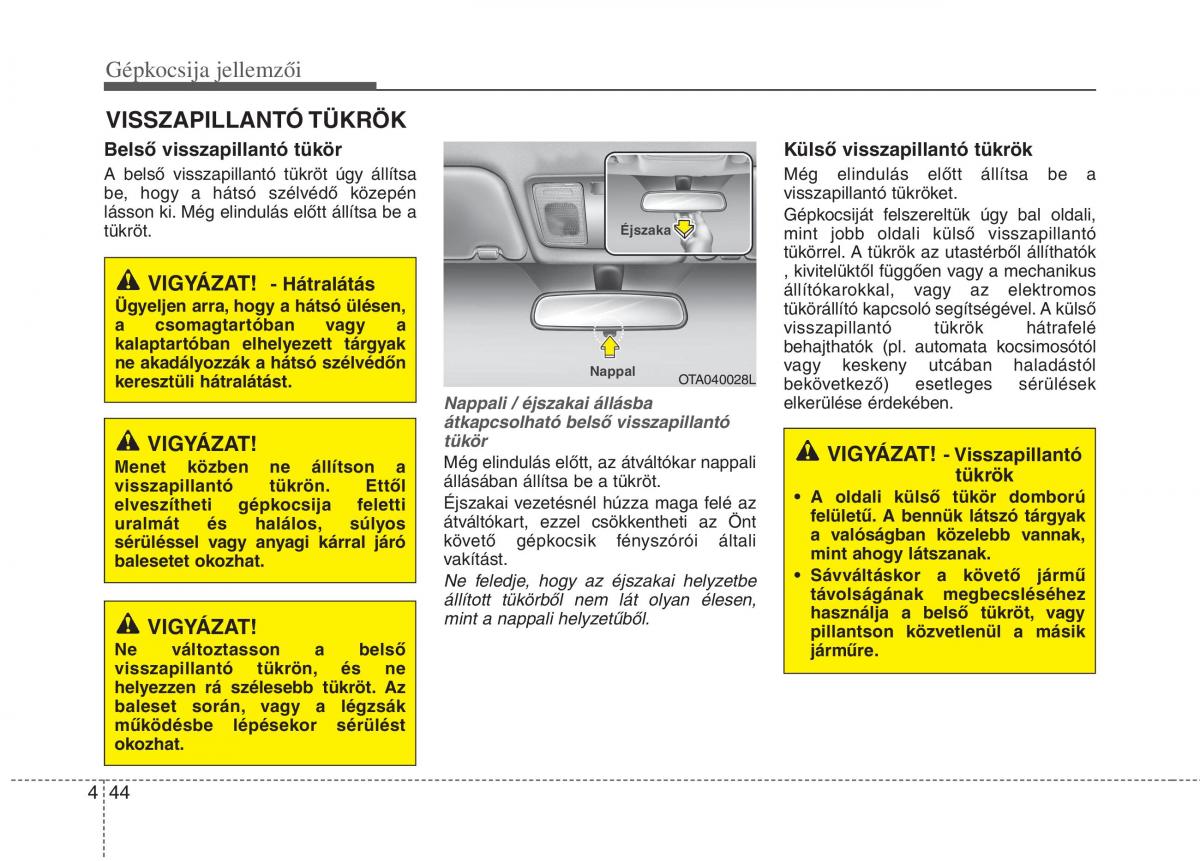 KIA Picanto II 2 Kezelesi utmutato / page 126