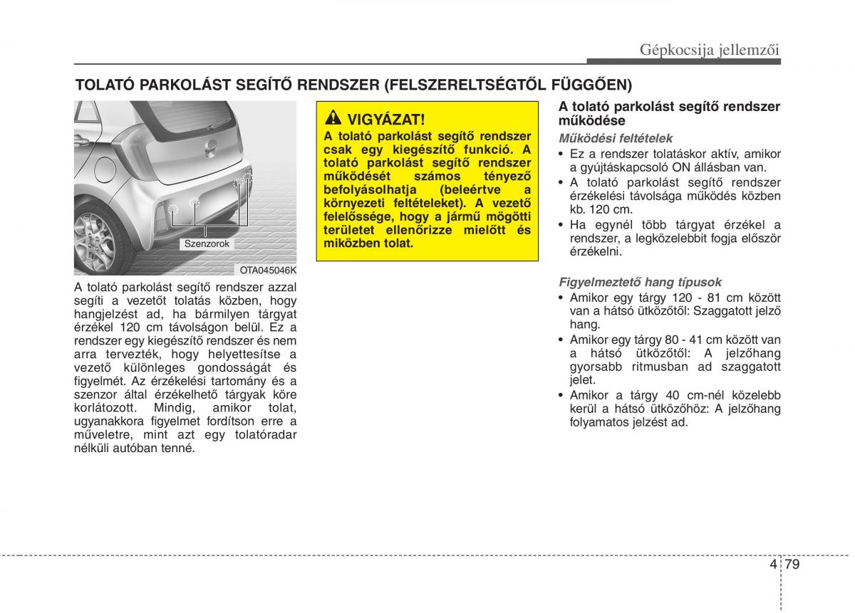 KIA Picanto II 2 Kezelesi utmutato / page 161