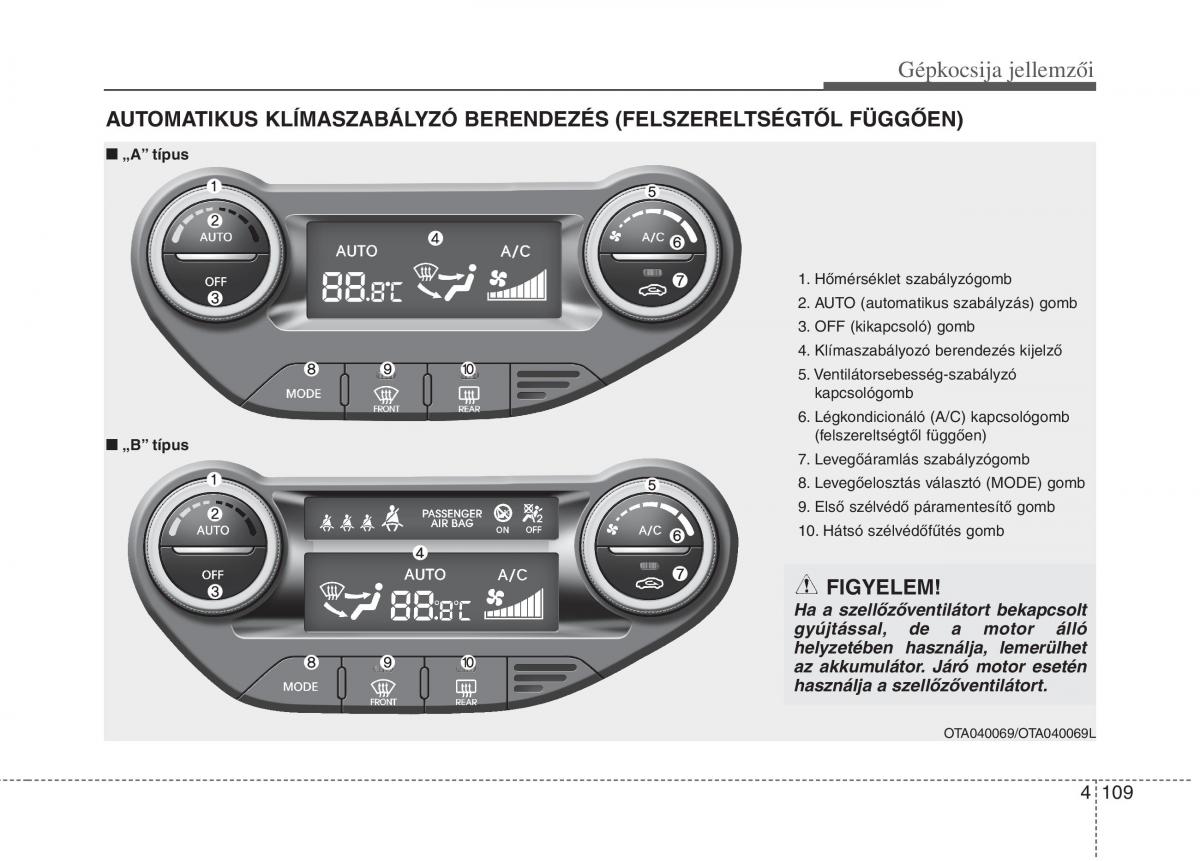 KIA Picanto II 2 Kezelesi utmutato / page 191